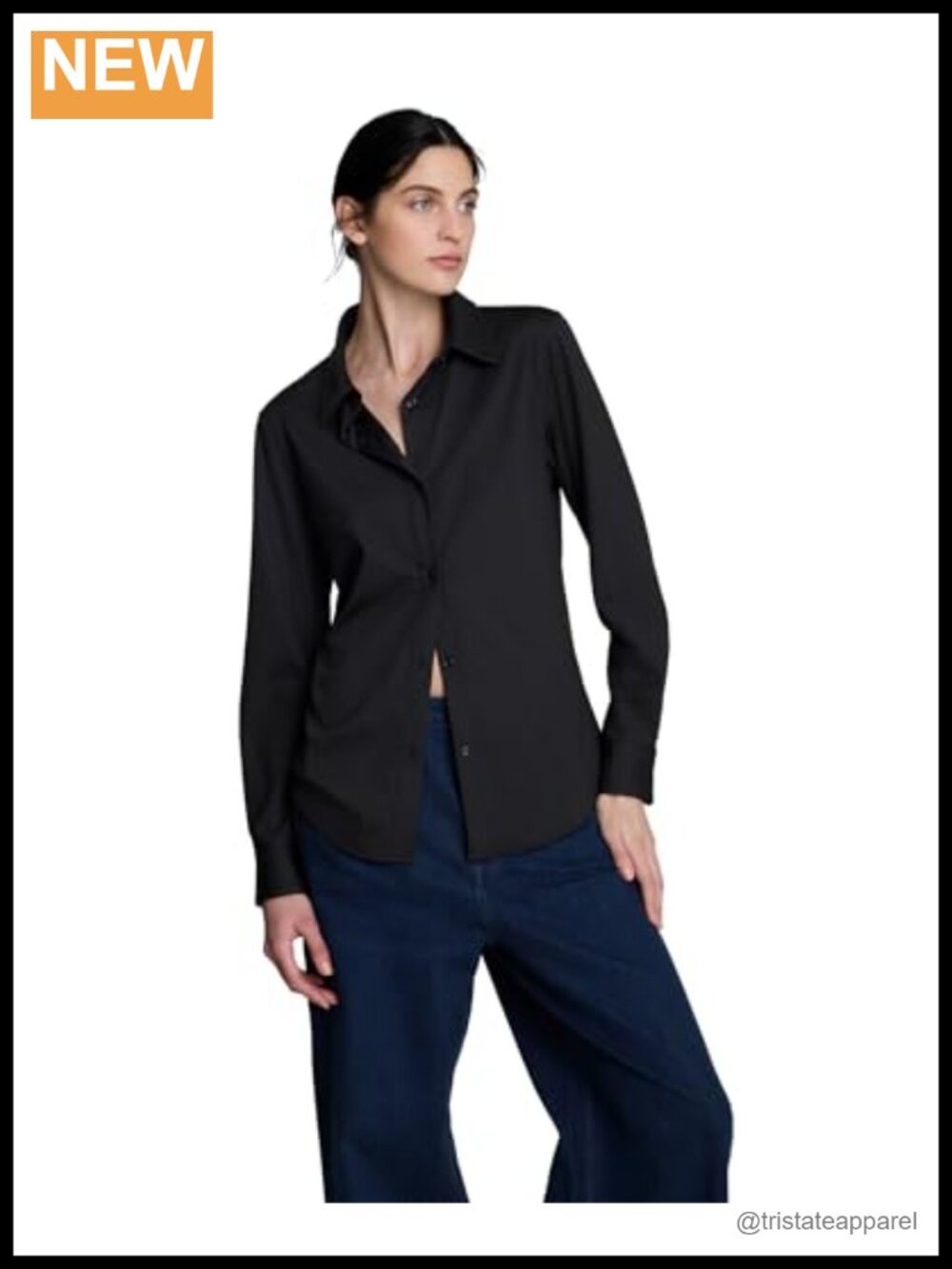 Women's Long Sleeve Button Down Collared Blouse - Wrinkle Resistant Business